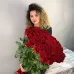 101 красная роза 100 см