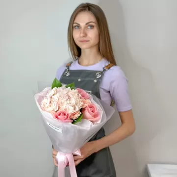 Букет Розовые облака