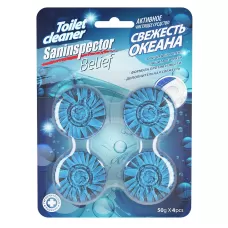 Очищающие таблетки для сливного бачка San Inspector BELIEF «Свежесть океана