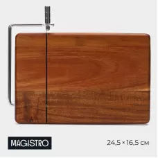 Доска для нарезки сыра Magistro, 24,5×16,5 см, акация