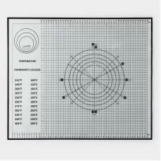 Армированный коврик для выпечки с разметкой KONFINETTA, силикон, 60×50 см, цвет чёрный